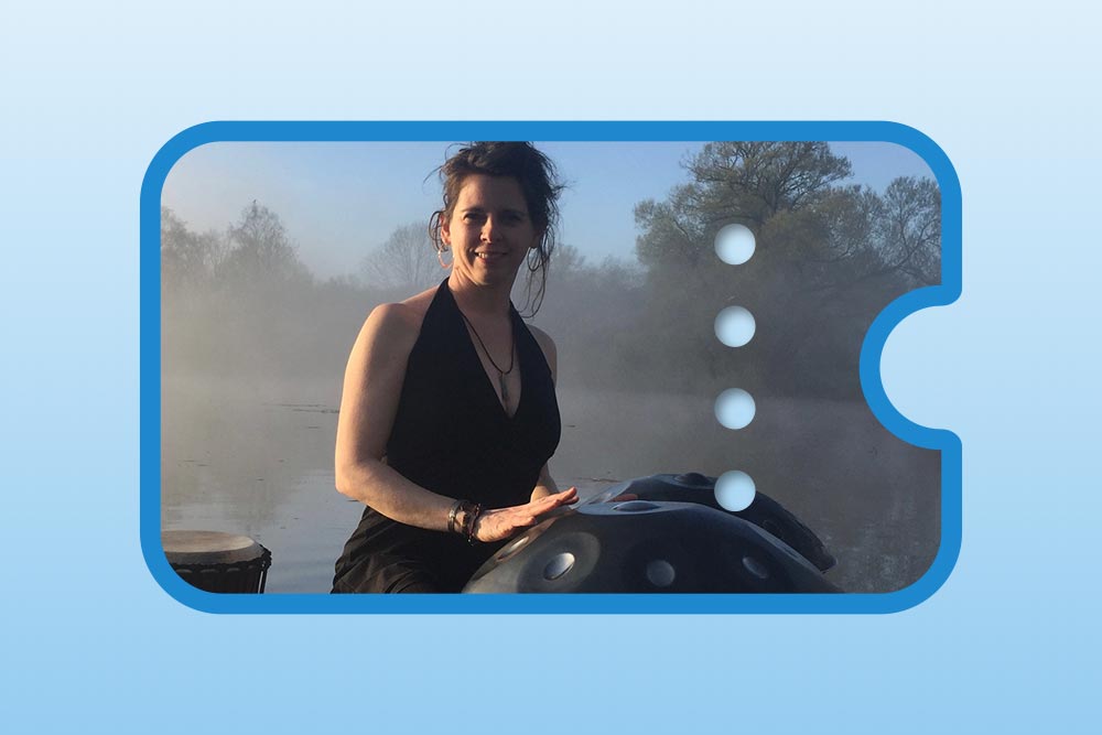 Entspannungsphasen mit Handpan begleiten mit Petra Kleinecke