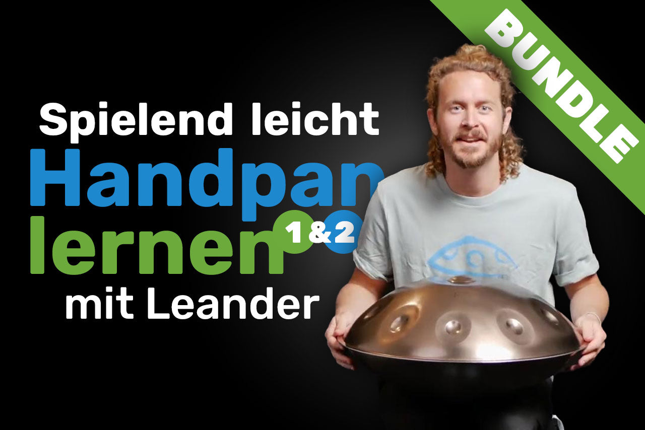 Spielend leicht Handpan lernen 1 & 2 – mit Leander