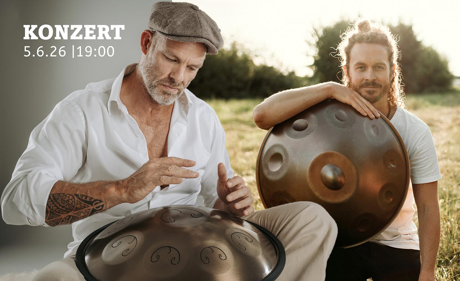 Handpan-Konzert mit James Hunter Crossley & Leander Govinda Greitemann
