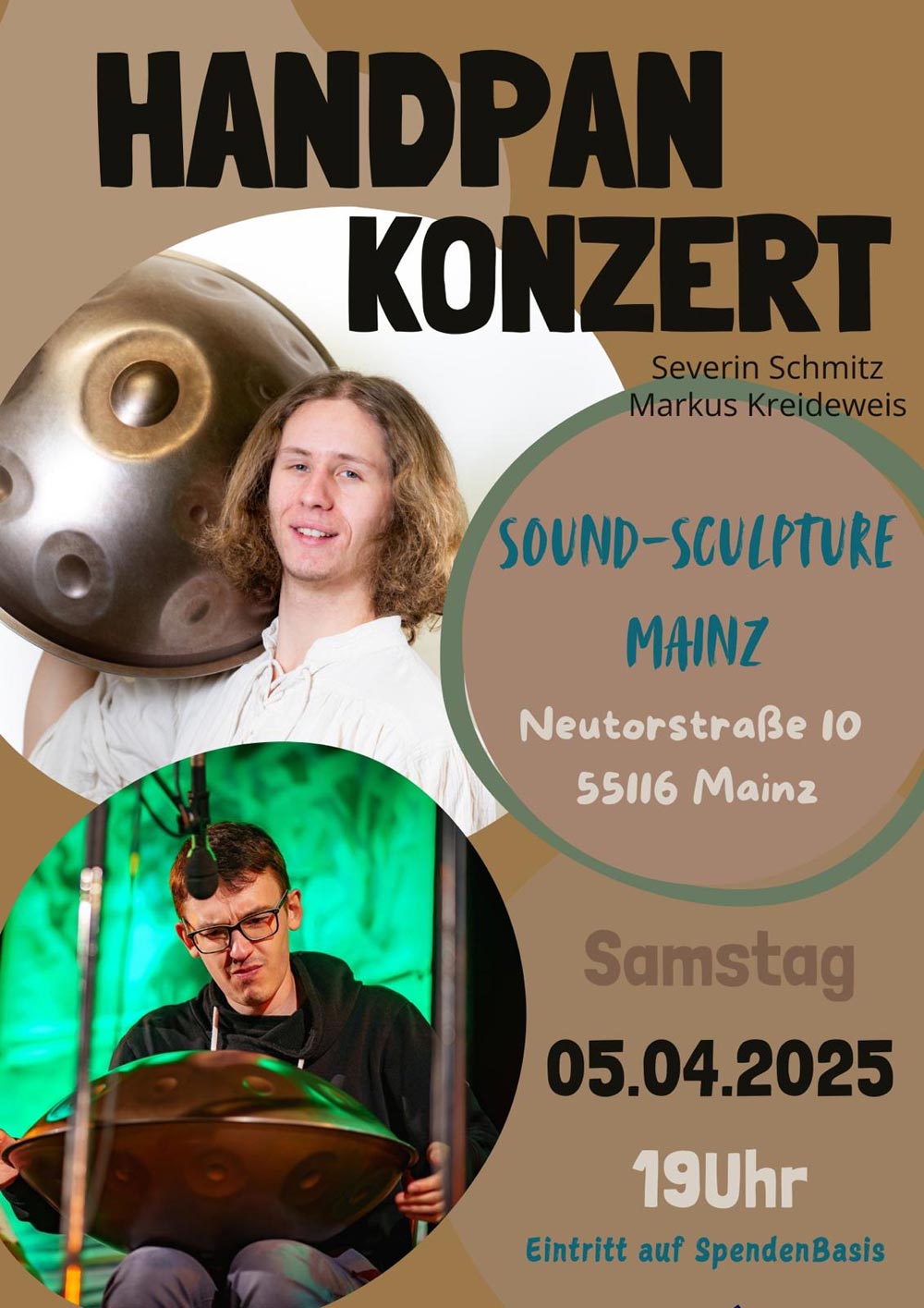 Mainz – Handpan-Live-Konzert von Markus Kreideweis und Severin Schmitz